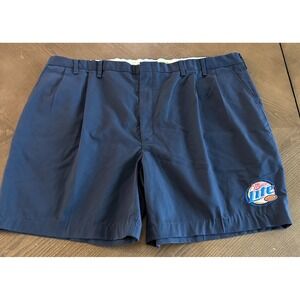 Vintage Riverside Men's 48 Blue Miller Lite Embroidered Classic‎ Basic Shorts